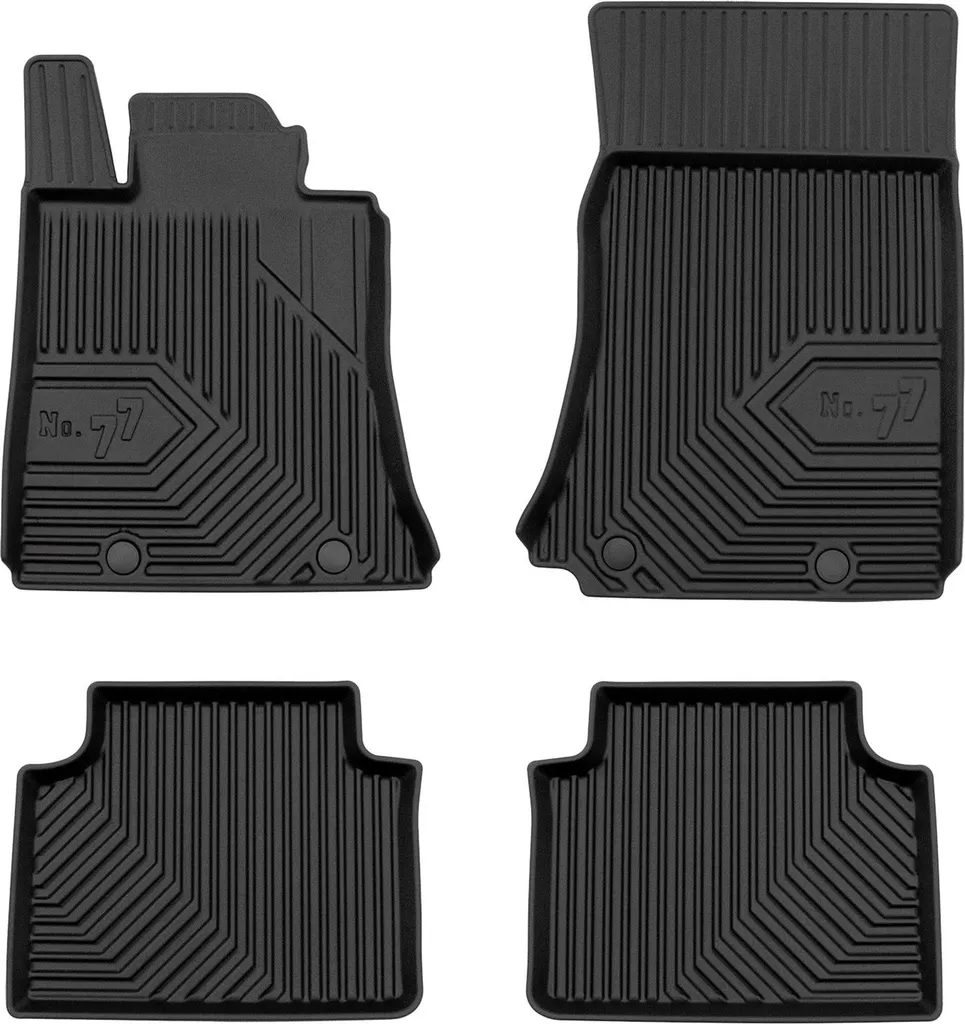 Accessori Alfa Romeo Giulia: Tappetini Gomma RWD 2015-2025 TPE Nero
