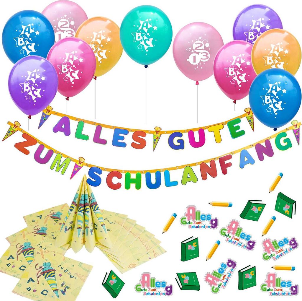 Oblique Unique Schuleinführung Schulanfang Einschulung Deko Produktbild 