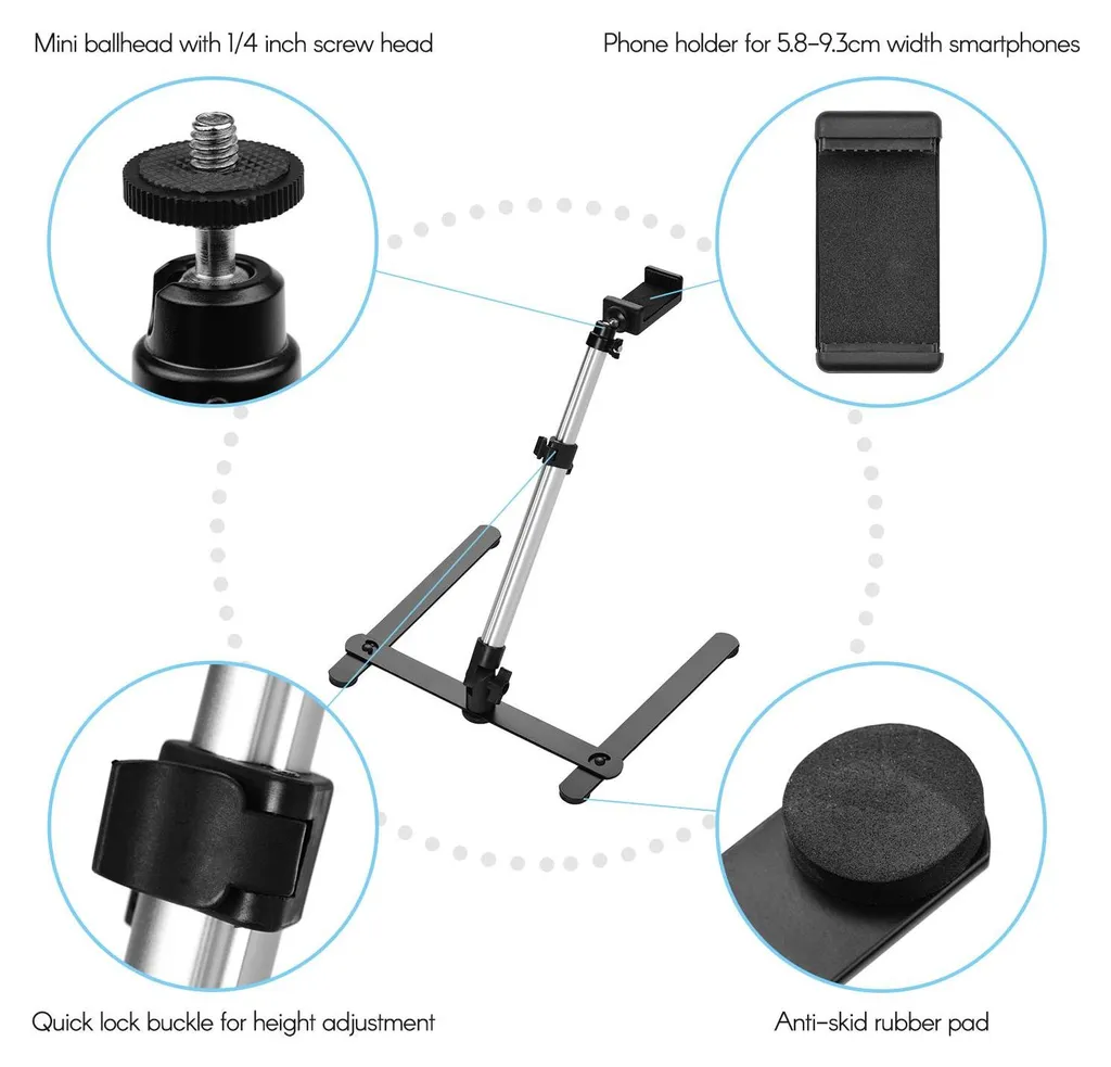 Kit Livestreaming avec Support Smartphone Réglable et Télécommande