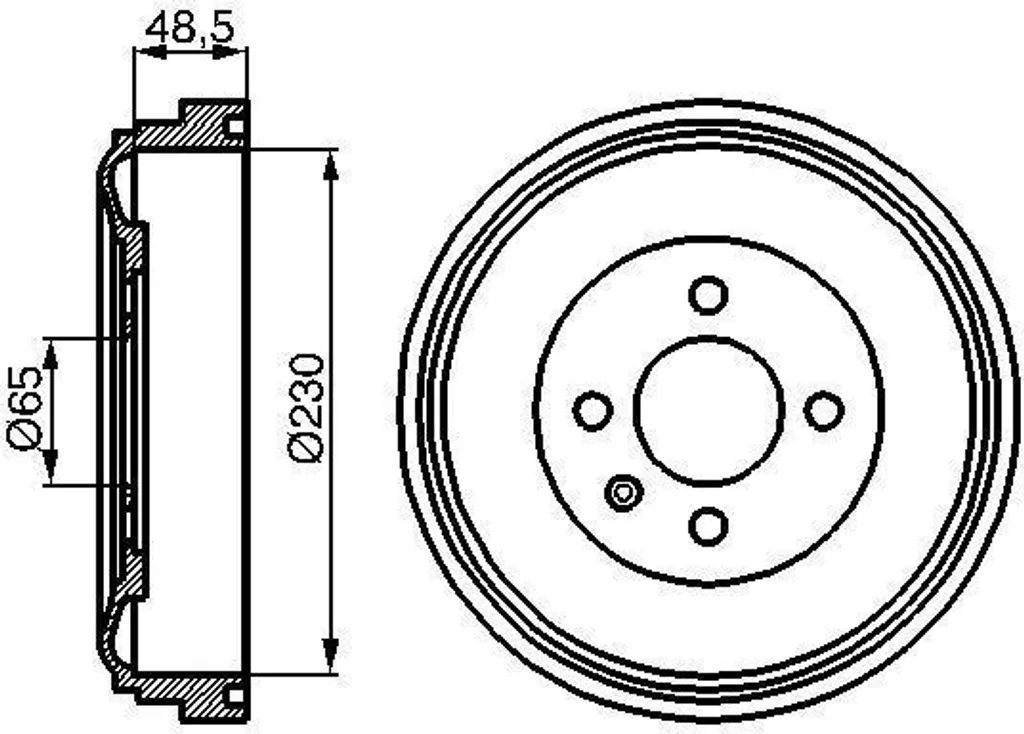 Solution Vibrations Tambour de Frein Bosch 0986477036 Golf III 1H