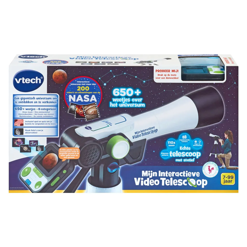 Observer la Lune et les Étoiles - Télescope Enfant VTech Interactif LCD - 2