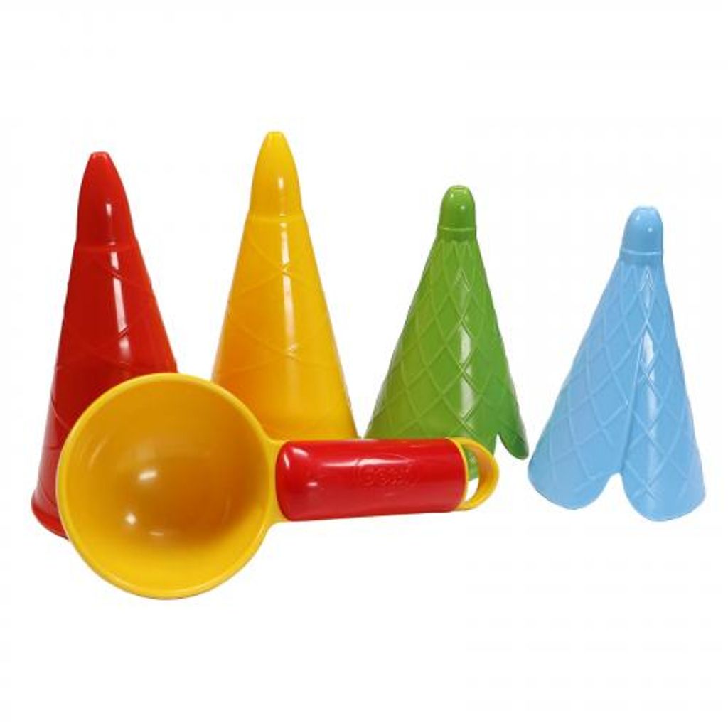 Produktbild von GOWI Eiscreme Spielset 9-teilig - Sandformen Mit Stofftasche