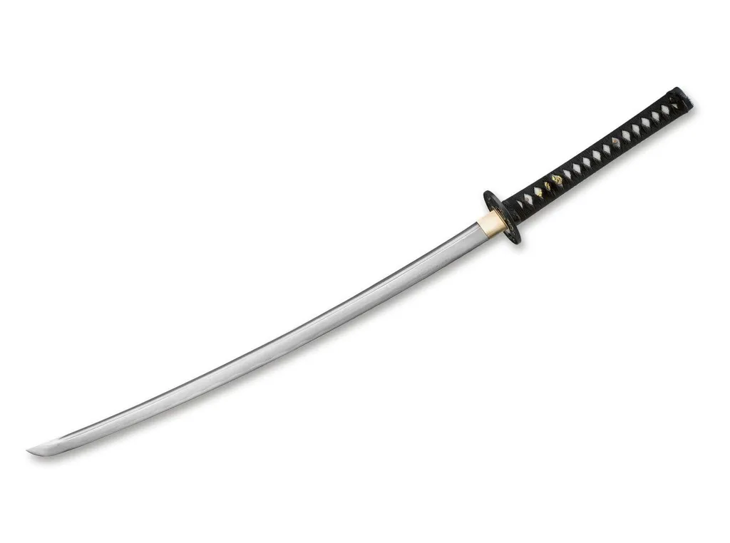 Épée damassée Magnum Samurai : lame en acier carbone 71cm de prestige