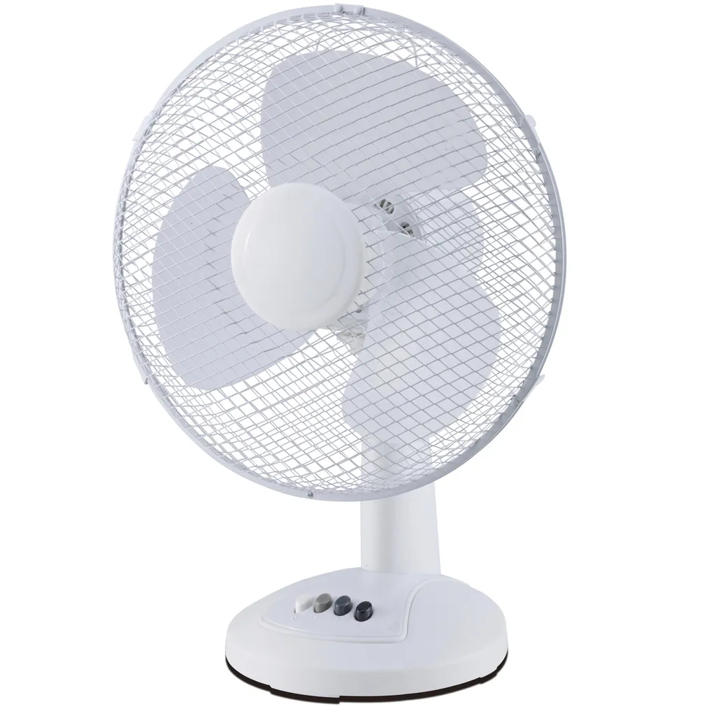 Ventilateur de table blanc Profile 30cm 45W idéal pour chambre et bureau