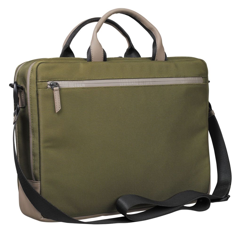 LEONHARD HEYDEN Aktentasche Henkeltasche mit Laptopfach Helsinki Zipped Briefcase 2 Compartments Olive olivgrün