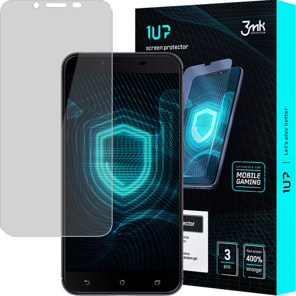 3mk Display Schutzfolie 1UP für LG V60 ThinQ 5G transparent Gaming (3 Stück)