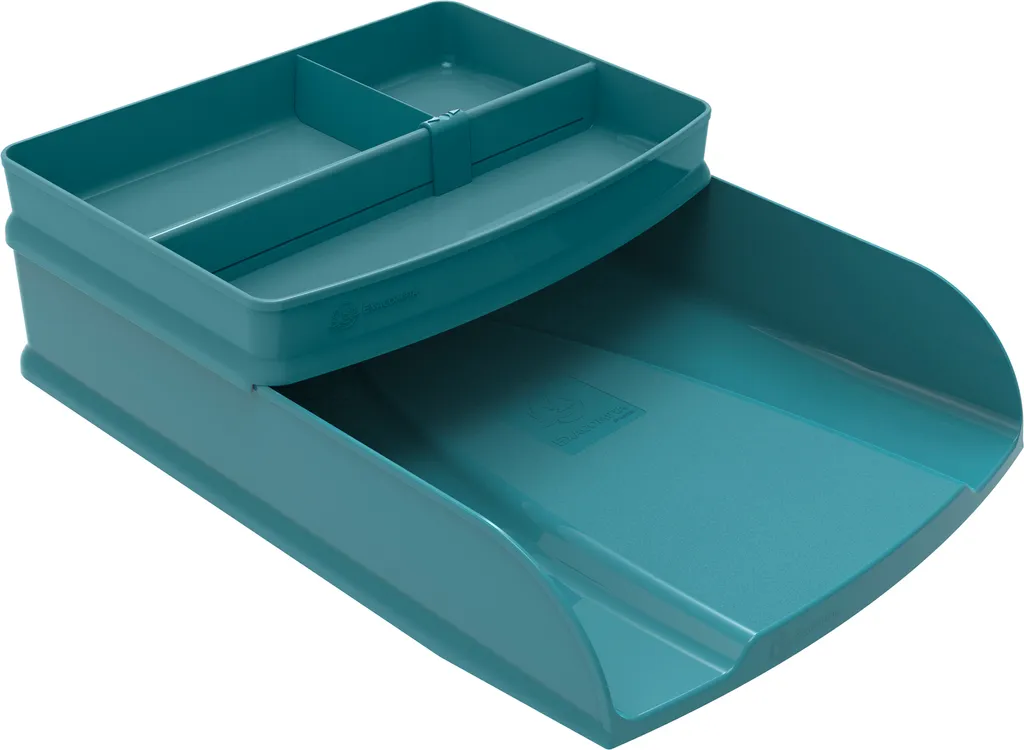 Rangement Courrier de Bureau 4 Compartiments Exacompta Bleu 11634D - 5