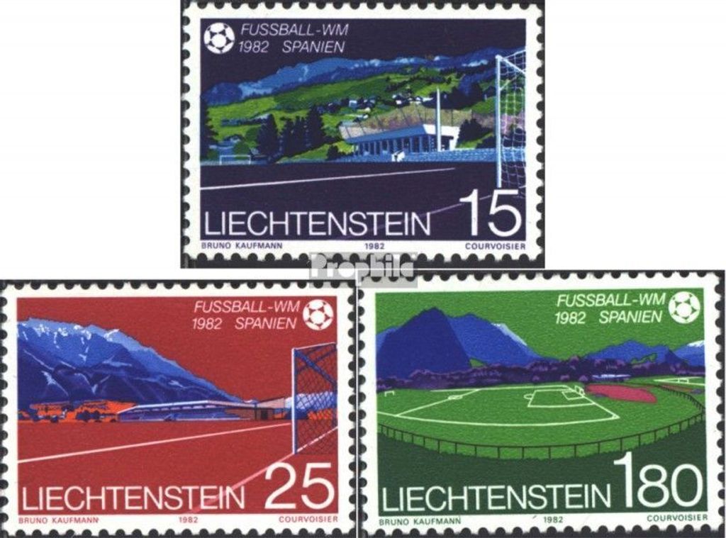 Briefmarken Liechtenstein 1982 Mi 799-801 (kompl.Ausg.) Produktbild 