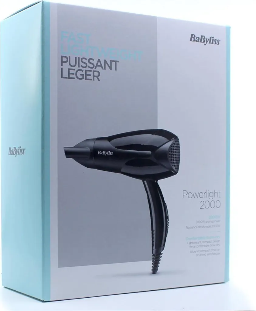 Sèche-cheveux BaByliss D212E Powerlight Compact pour Brushing Facile - 6