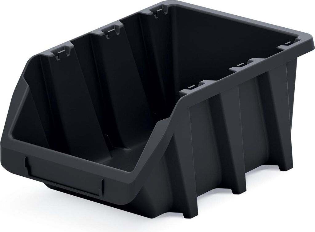 Werkzeugschale lang mit Wandhalterung breite 25 cm Schwarz