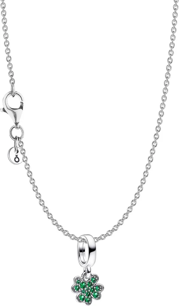 Pandora 15814 Collier Femme Trèfle Argent - Set Bijoux Élégant Argenté