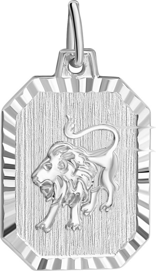 V Anhänger Sternzeichen Löwe 925/- Sterling Silber 2,2cm weiß 203240121LO