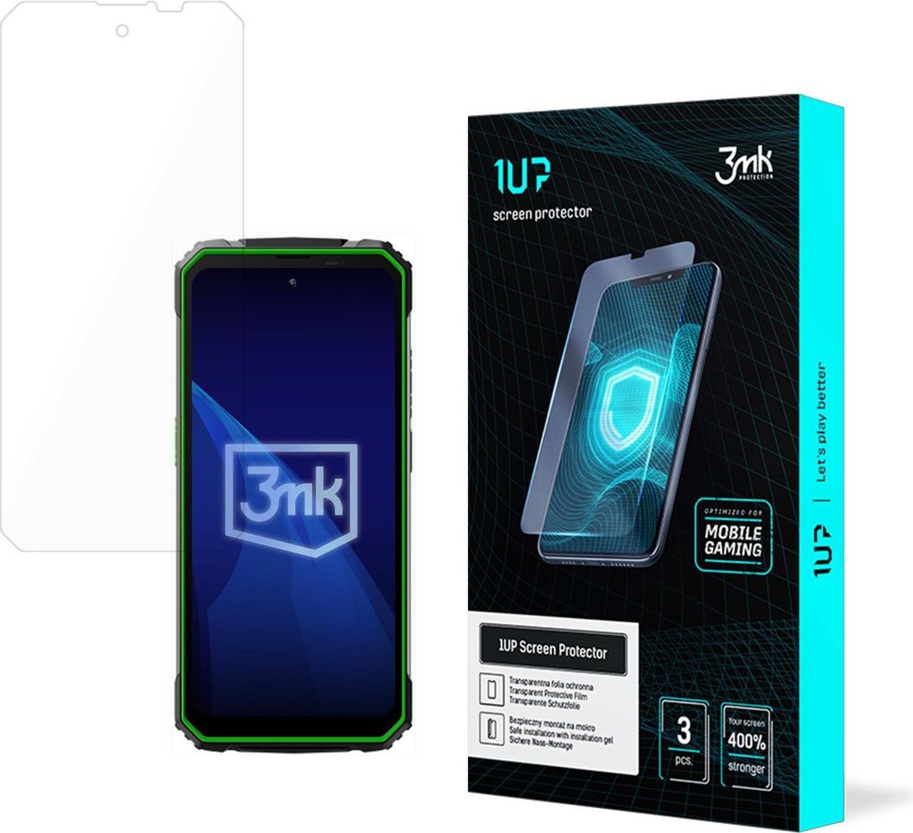 3mk Display Schutzfolie 1UP für Blackview BV8100 transparent Gaming (3 Stück)