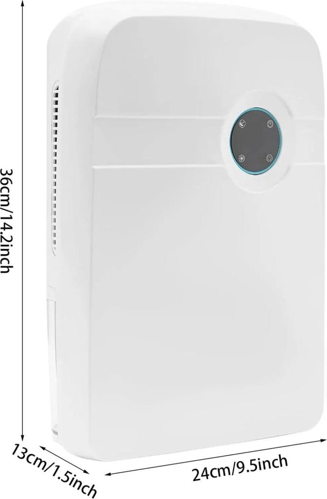 Mini Luftentfeuchter Entfeuchter - Für kleine Räume - 1800 ml Wassertank - Auto-Abschaltung - Intelligente Feuchtigkeitskontrolle - Fernbedienung...