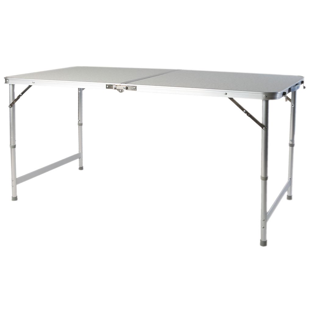 5-teiliges Campingmöbel Set Alu 120x60x58/70cm schwarz Produktbild 