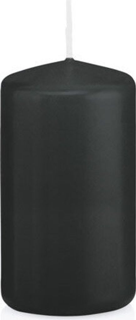 Wiedemann Stumpenkerzen Schwarz 80 x Ø 38 mm, 24 Stück