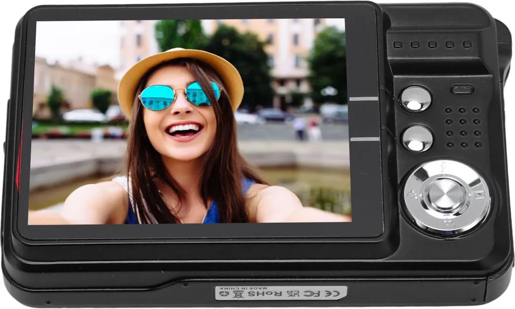 Appareil photo numérique 4K pour vacances, avec sac et anti-vibration