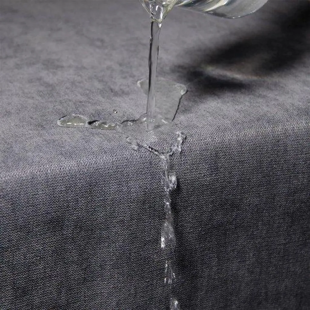 Nappe imperméable gris foncé 140x180 cm rectangulaire pour table de repas