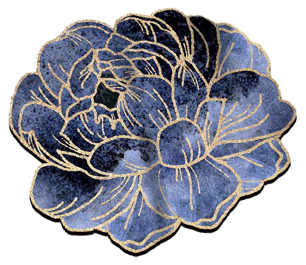 Fußmatte mit 3D-Blumenmuster, rutschfester, strapazierfähiger Rückseite, schnelltrocknend, mit Drainage, Bad-Eingangsmatte A