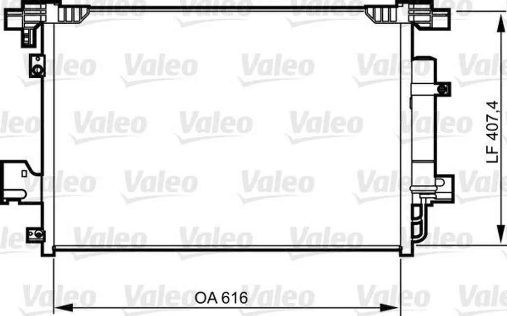 Condensateur de clim pour Mitsubishi Lancer et Citroën C-Crosser Valeo