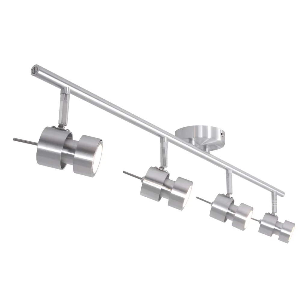 Plafonnier LED 4 flammes dimmable et mobile long 134 cm design moderne