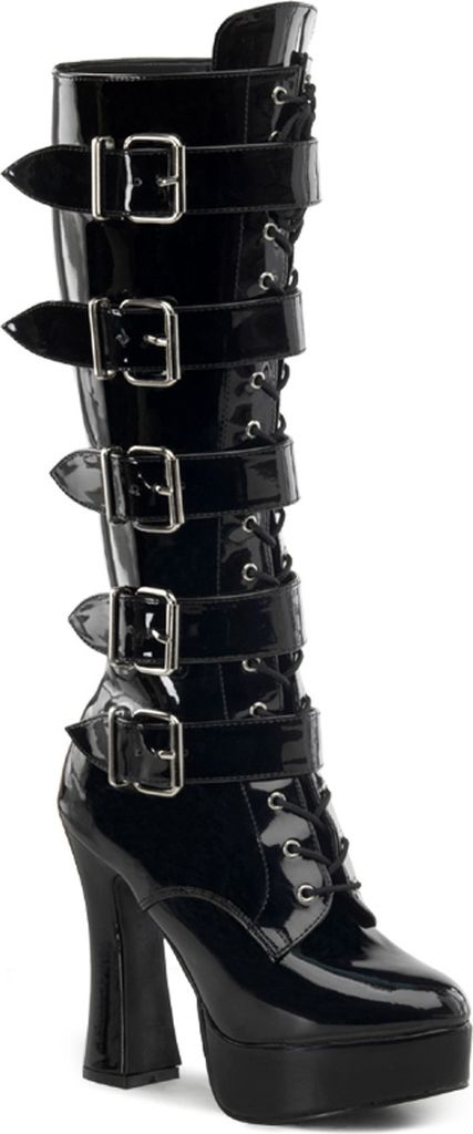 ELECTRA-2042 Damen Boots von Pleaser, Schwarz Lack , EU 36, US 6