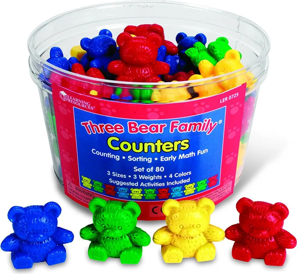 Kit de manipulation mathématique maternelle - 80 oursons pour compter