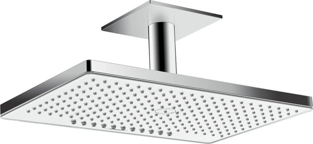 hansgrohe Kopfbrause RAINMAKER SELECT 460 2jet DN 15, mit Deckenanschluss 100 mm EcoSmart Version 9 l/min weiß/chrom