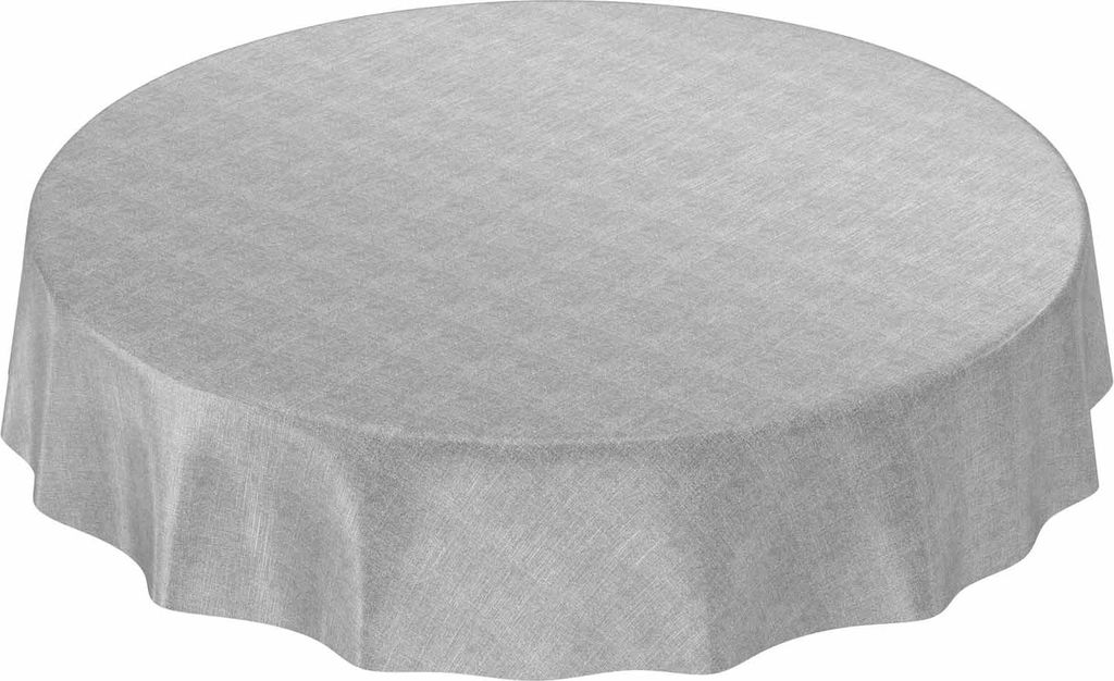 Tischdecke Wachstuch Einfarbig Grau Robust Wasserabweisend Produktbild 