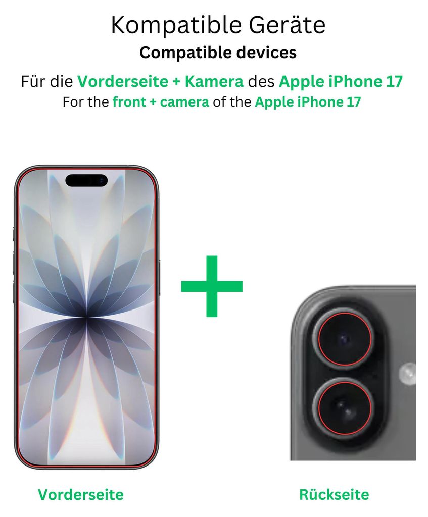 4x Pellicola Protettiva per Apple iPhone 17 mit Immagine del prodotto 
