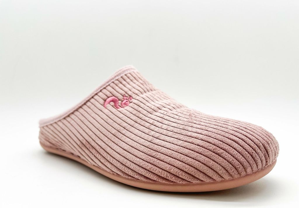 Damen Hausschuhe Slipper vegan Ultraleicht recycelt Rosé ohne störende Nähte