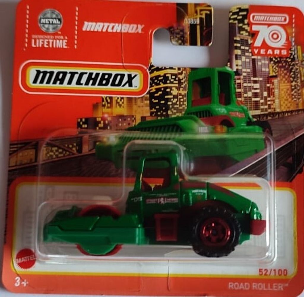 Matchbox Road Roller Green grün 52/100 Serie 2023 Straßenwalze