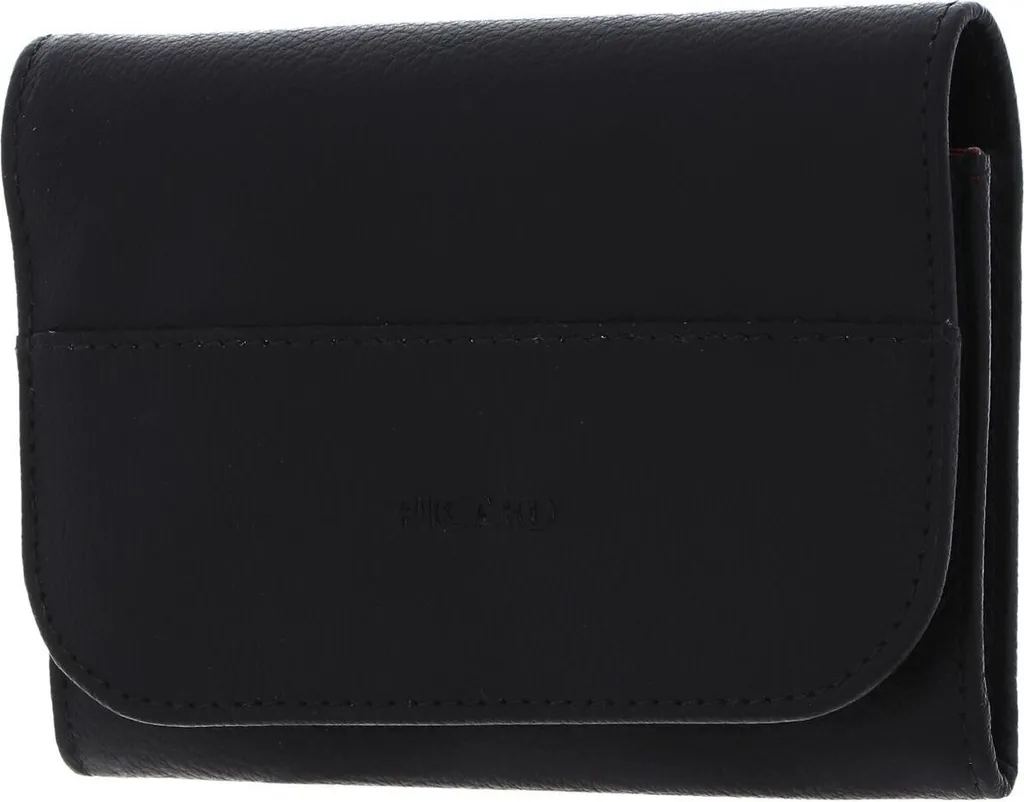 PICARD Pelle Portafoglio Legere E 1 Wallet Black Nero con Patta