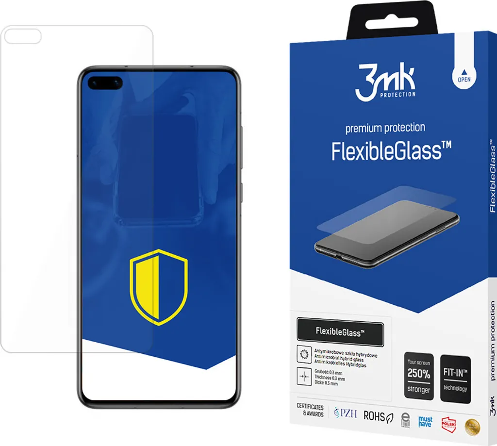 Huawei P40 5G Vetro 3Mk FlexibleGlass - Protezione Schermo 250%+