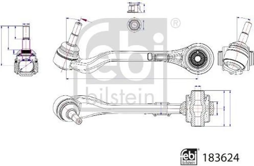 Bras oscillant avant gauche inférieur arrière pour BMW Série 3 F20 F30