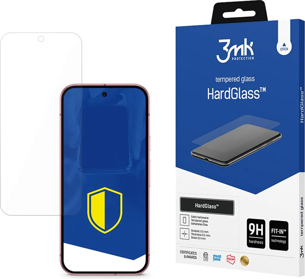 Vetro duro 3mk HardGlass per Google Pixel 9 - Scudo Anti-Graffio 9H