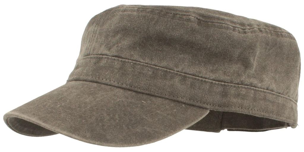 Fiebig Herren Army Cap Baumwolle waschbar used Look in grau