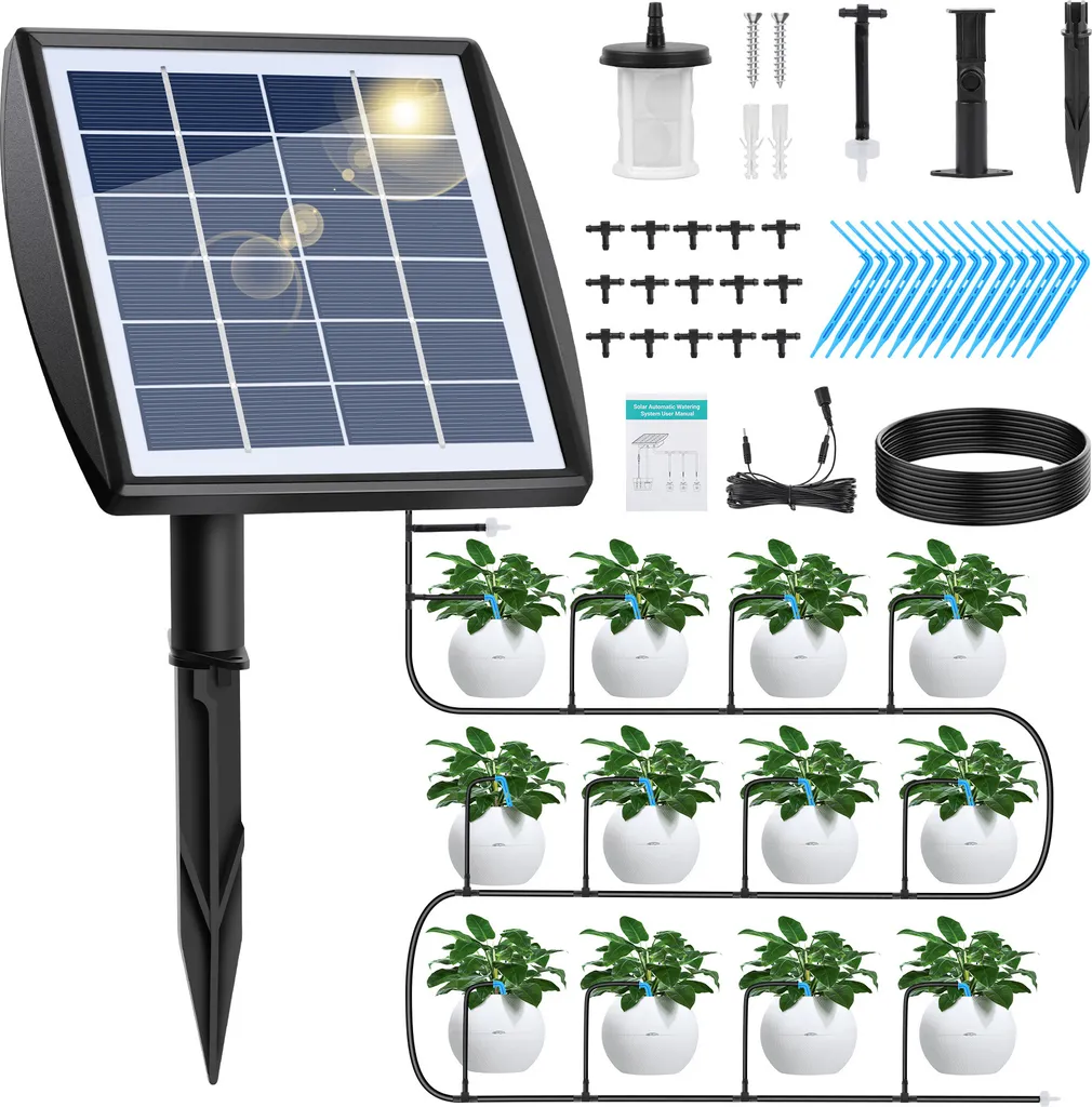 Kit arrosage automatique Speed Solar avec minuterie et 15 goutteurs