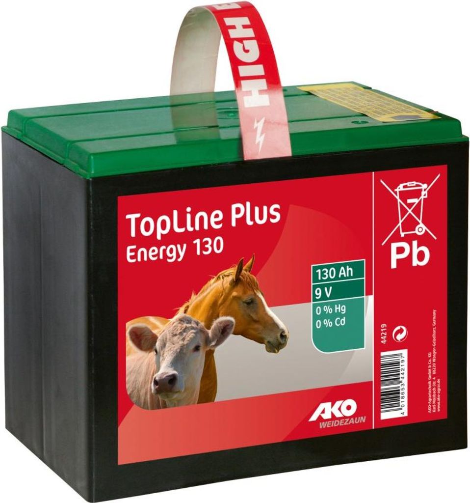 AKO Batterie TopLine Plus Energy 9 V, 130 Ah, L x B x H 190 x 130 x 160 mm