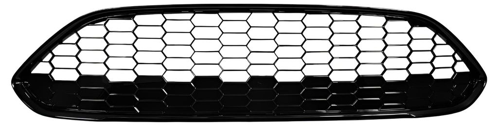 Kühlergrill Waben Gitter OBEN Schwarz Glanz für Ford Fiesta 2013-2017 Facelift – Produktansicht