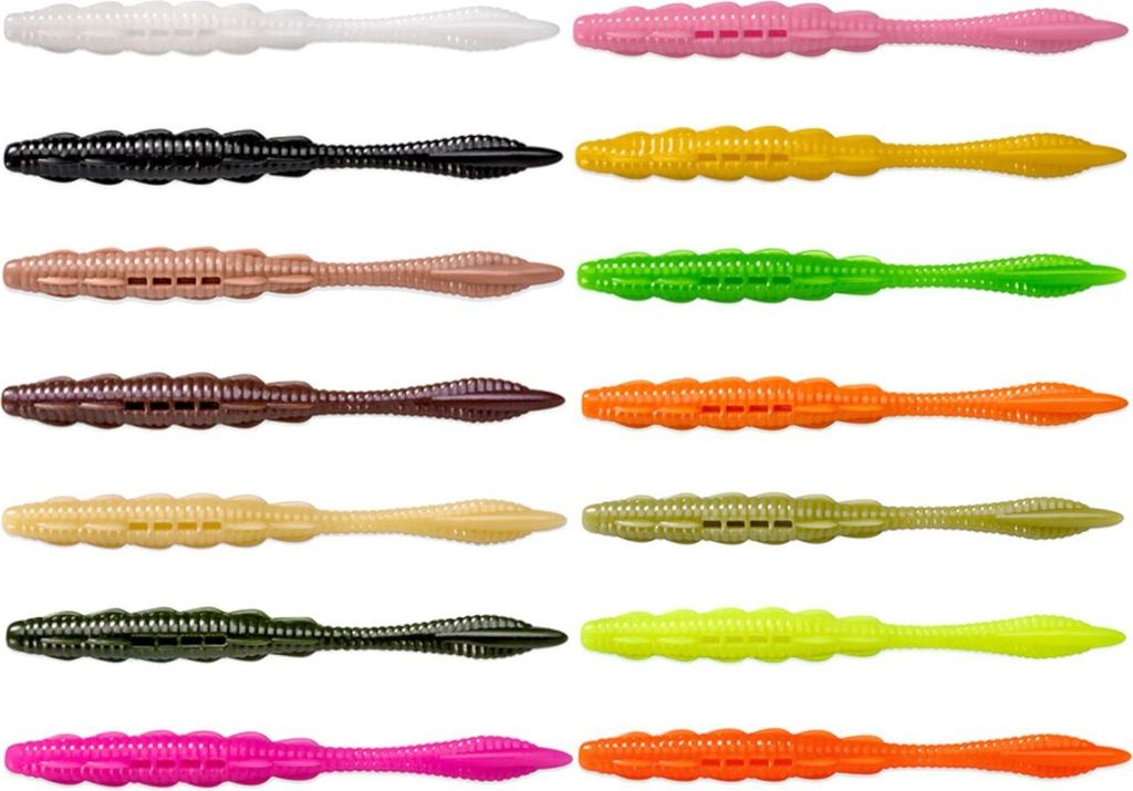 Fishup Scaly Fat Cheese 3.2' 8,2cm - 8 Gummijigs, Fishup Farben:Black