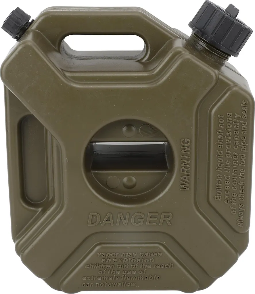 Bidon d'essence 3L 0,75 Gallons Vert d'Urgence pour Moto et Auto UTV