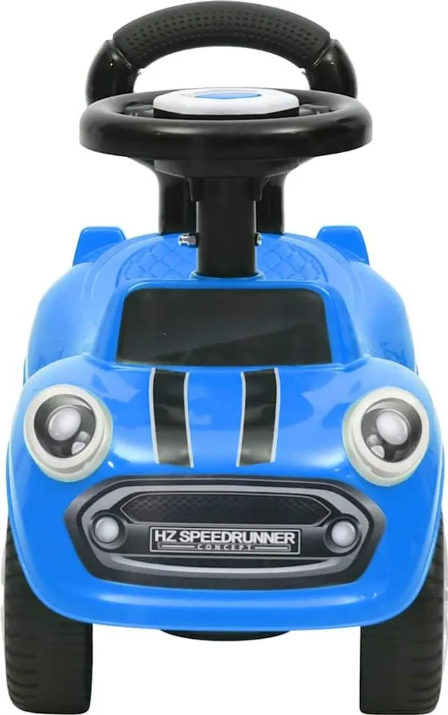 Voiture d'enfant bleue sécurisée vidaXL pour jouer sans risque de chute