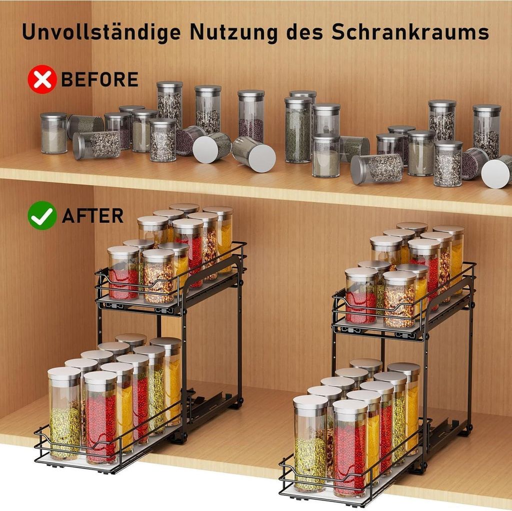 Gewürzregal Ausziehbar Metall