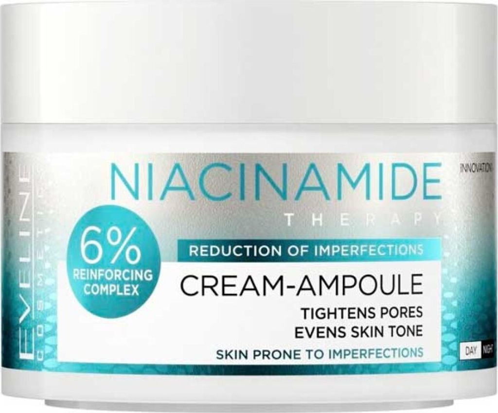 Eveline Niacinamide Therapie Feuchtigkeitscreme, 50ml - Anti-Aging Pflege fr jugendliche Strahlkraft