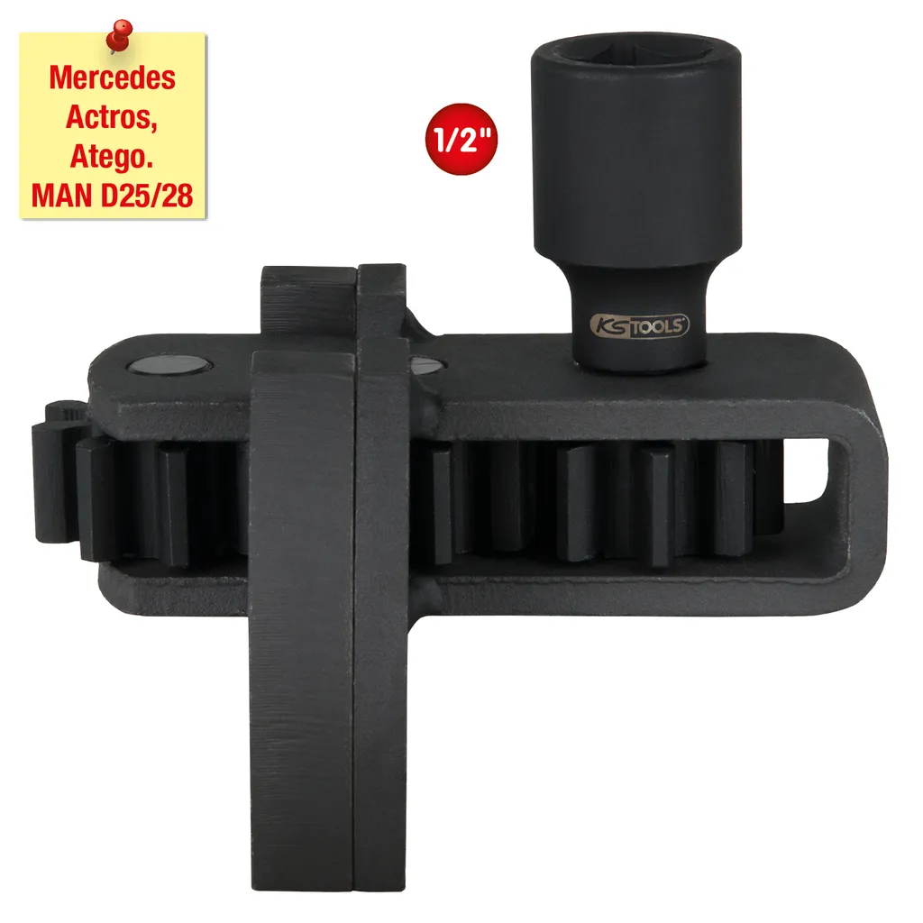KS TOOLS 455.0021: L'Attrezzo Gira Motore per Mercedes e MAN 100mm - 1