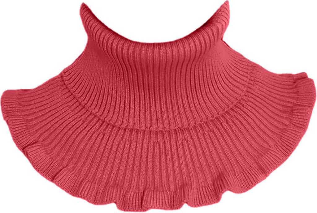 Damen Winter Rollkragenkragen Einfarbig Atmungsaktive Strickschalhalsmanschette