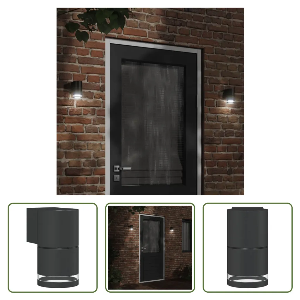Applique Esterno Alluminio Pressofuso Nero | Illuminazione Giardino Robusta