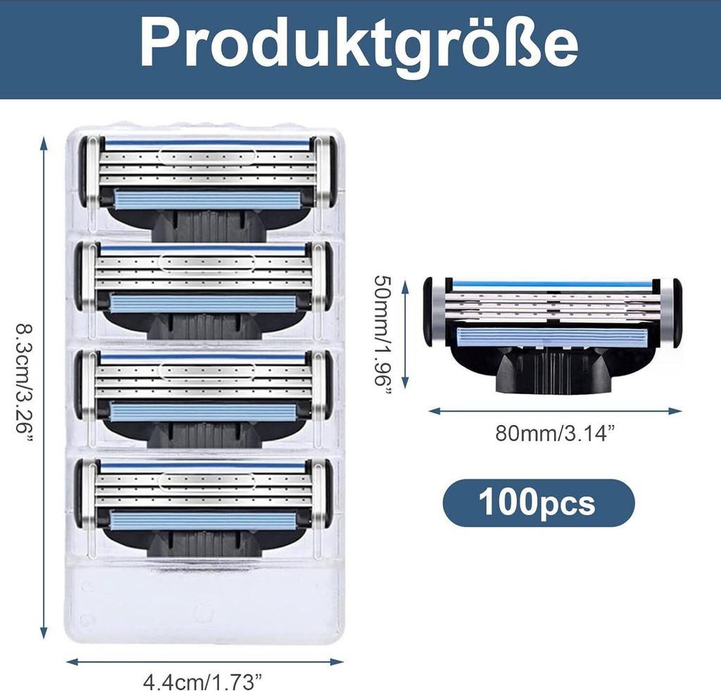 Rasierklingen-Schaber Mit 20 Kunststoff-Ersatzkling Produktbild-Vorschau 5