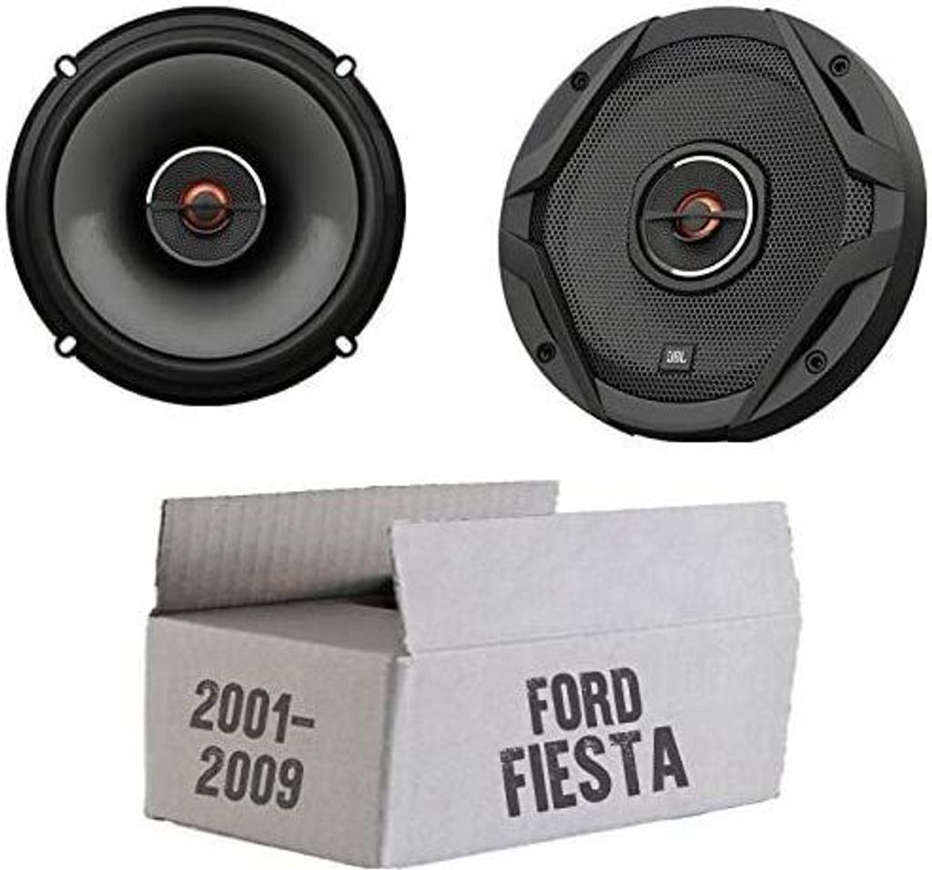 JBL GX602 | 2-Wege | 16,5cm Koax Lautsprecher - Einbauset passend für Ford Fiesta 6 Front Heck - justSOUND